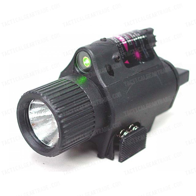 OP M6 65Lm Xenon Tactical Flashlight & Green Laser Sight Black