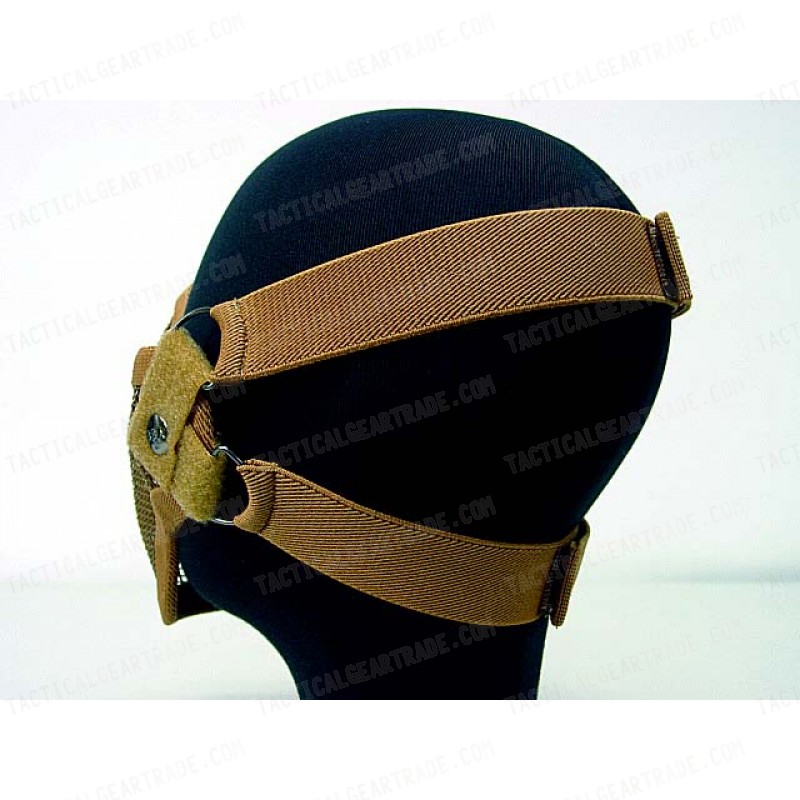 Black Bear Airsoft Stalker Style Shadow Mesh Mask Brown