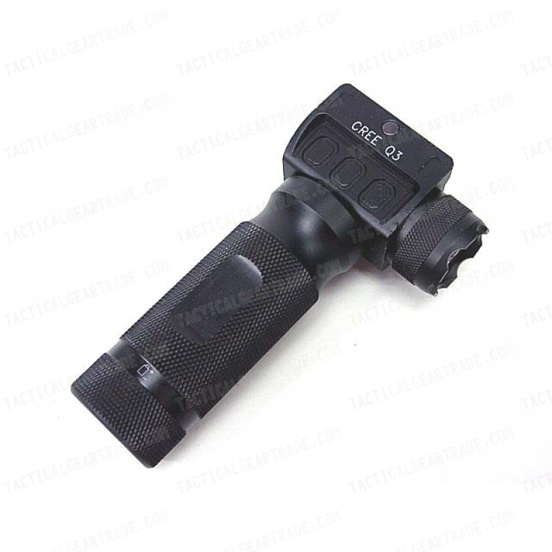 Tactical CREE Q3 200 Lumens Aluminum Foregrip Grip Flashlight
