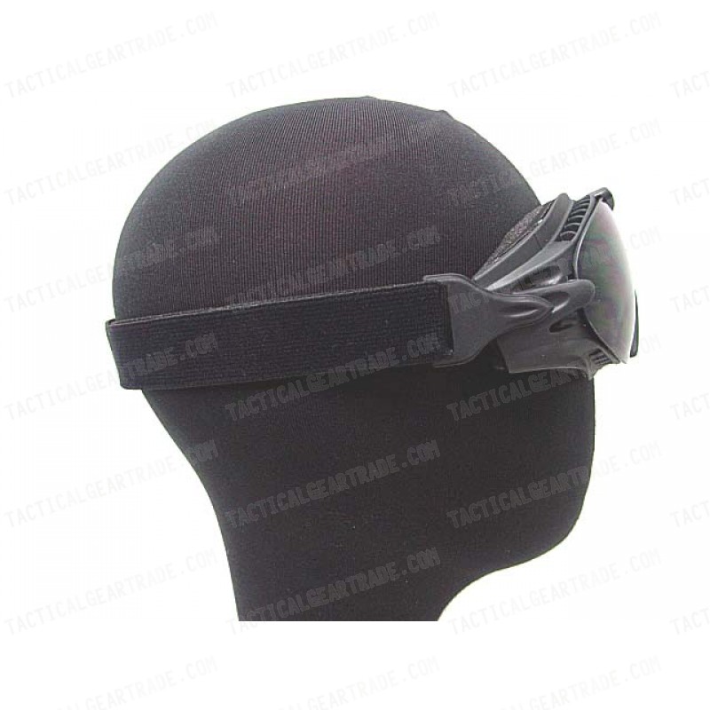 Tactical Airsoft Wind Dust Goggle Glasses Black #B