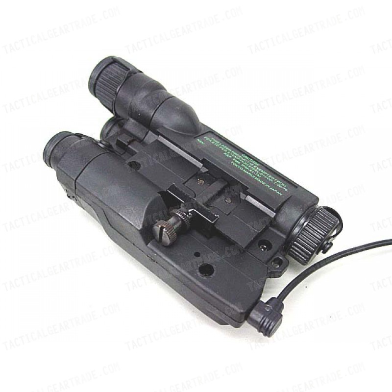 AN/PEQ-16 with Red/Green Laser & Dual LED Illuminator Black