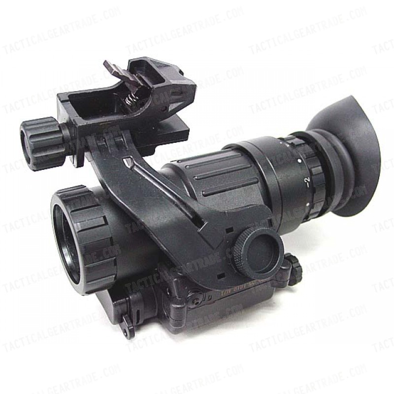 PVS-14 NVG Style 3x Magnifier Scope with Red Laser Black