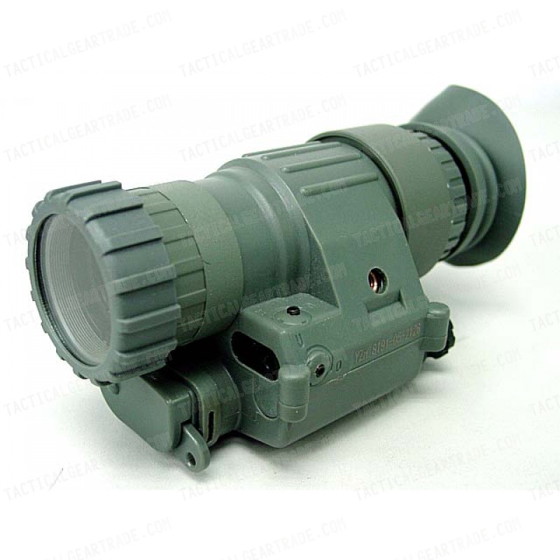 PVS-14 NVG Style 3x Magnifier Scope with Red Laser ACU