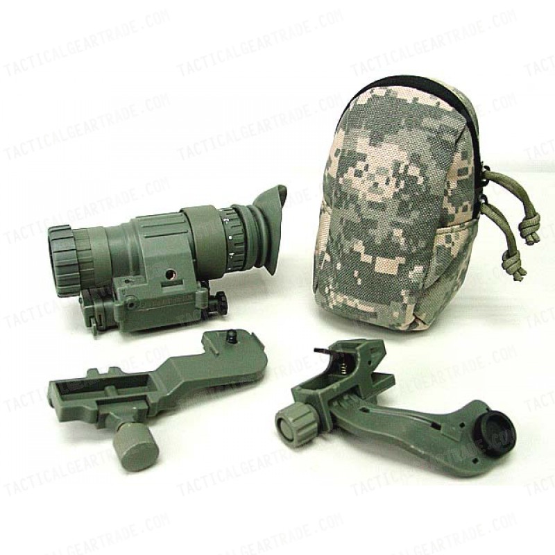 PVS-14 NVG Style 3x Magnifier Scope with Red Laser ACU