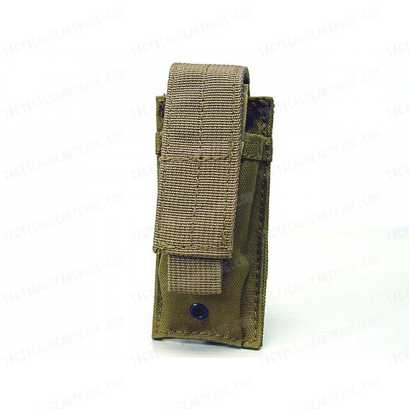 Molle Single Pistol Magazine Pouch Coyote Brown