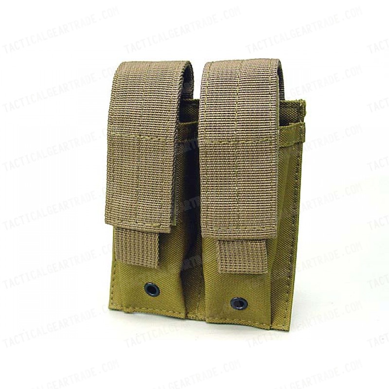 Molle Double Pistol Magazine Pouch Ver.2 Coyote Brown