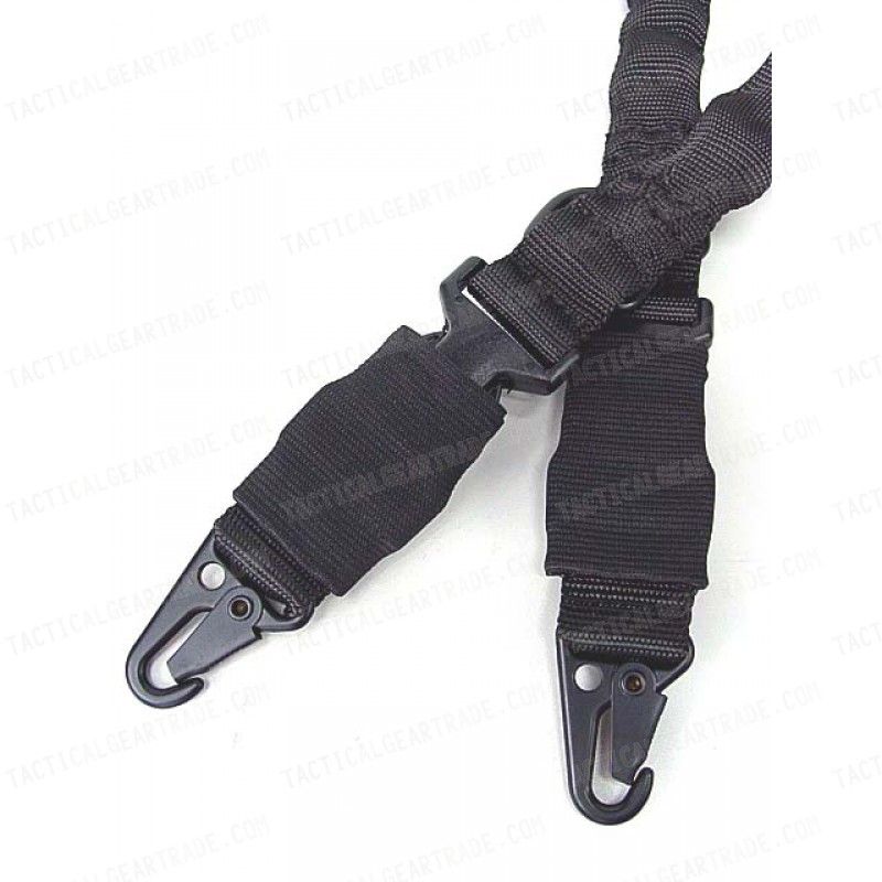 Heavy Duty 2-Point Bungee Tactical Rifle Sling Black