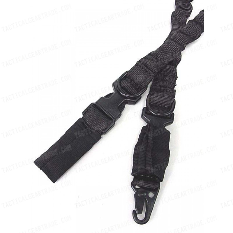 Heavy Duty 2-Point Bungee Tactical Rifle Sling Black