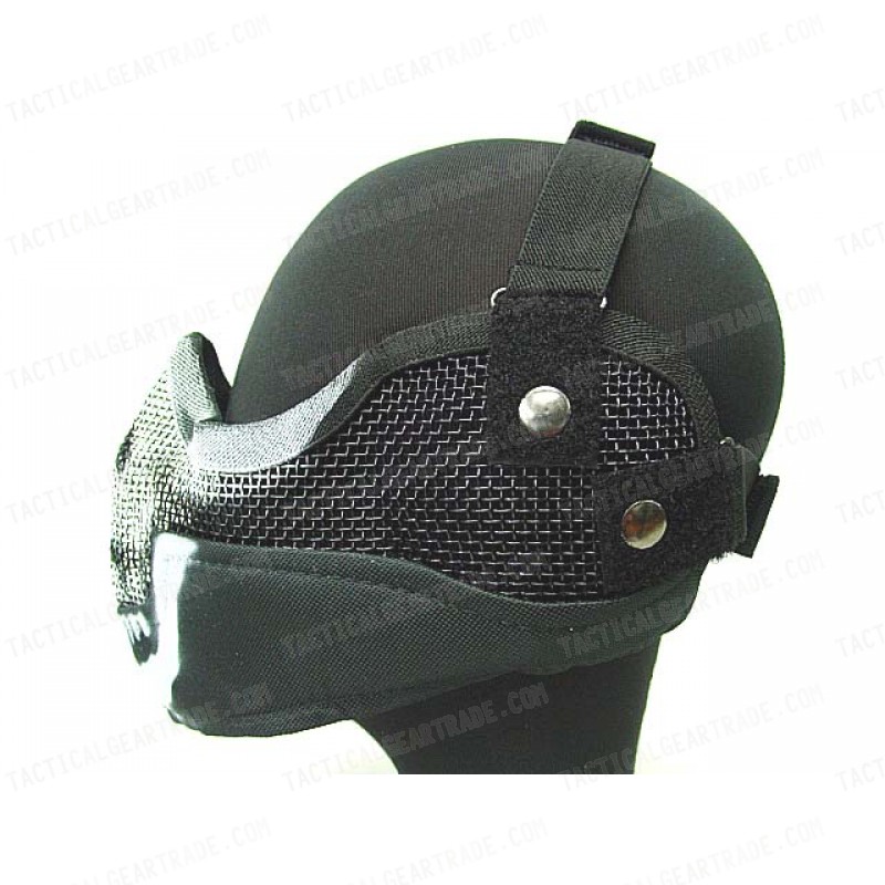 Stalker Type Half Face Metal Mesh Raider Mask Ver. 2 Skull Ghost