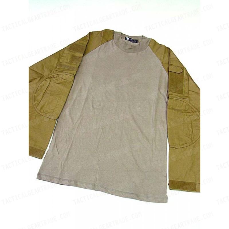 Tactical Long Sleeve Combat Shirt Tan