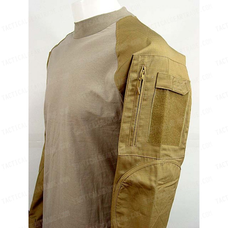 Tactical Long Sleeve Combat Shirt Tan