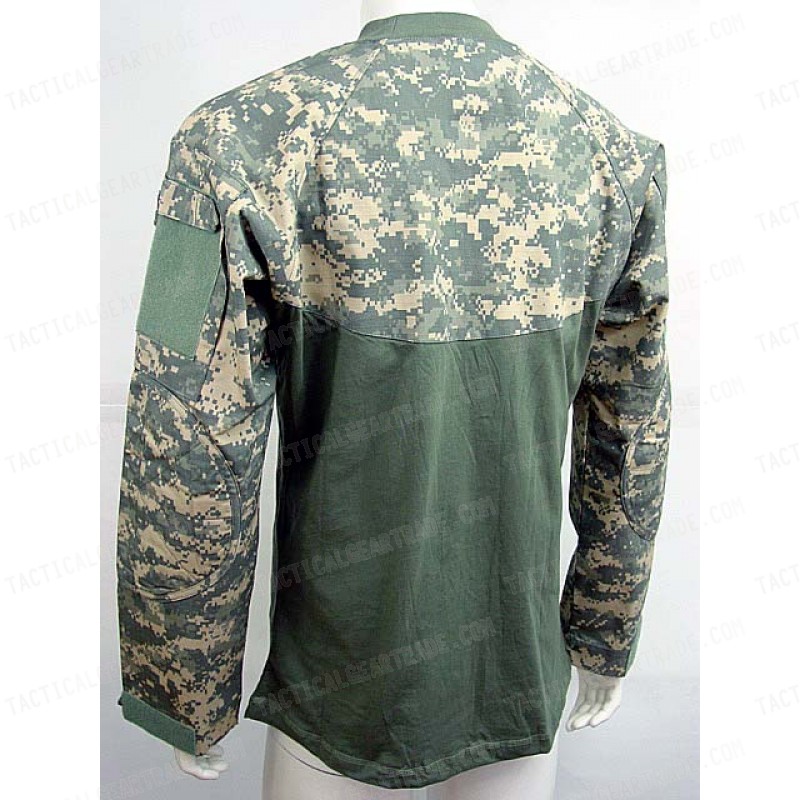 Tactical Long Sleeve Combat Shirt Digital ACU Camo