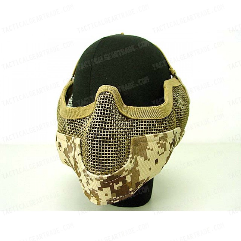 Stalker Type Half Face Metal Mesh Mask Ver. 2 Digital Desert