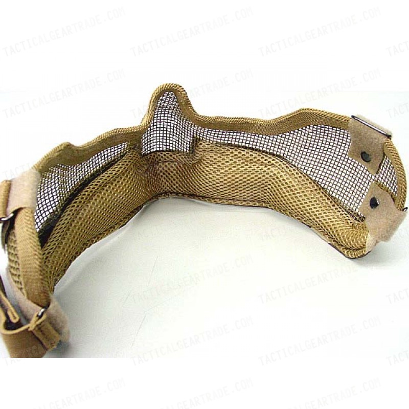 Stalker Type Half Face Metal Mesh Raider Mask Ver. 2 Desert Camo