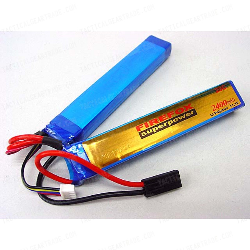 FireFox 11.1V 2400mAh Li-Po Li-Polymer Battery 20C Twins F4R24B