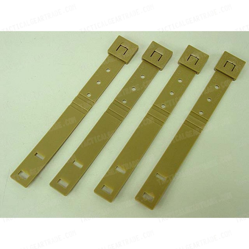 Big Dragon Molle Short Malice Clip 4pcs Set Tan