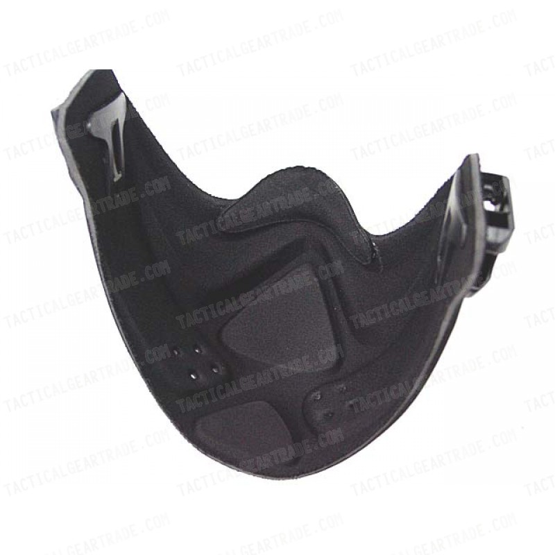 Light Weight Neoprene Hard Foam Half Face Mask Black