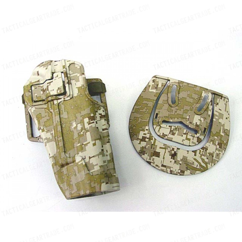 CQC Colt 1911 M1911 RH Pistol Paddle &Belt Holster Marpat Desert