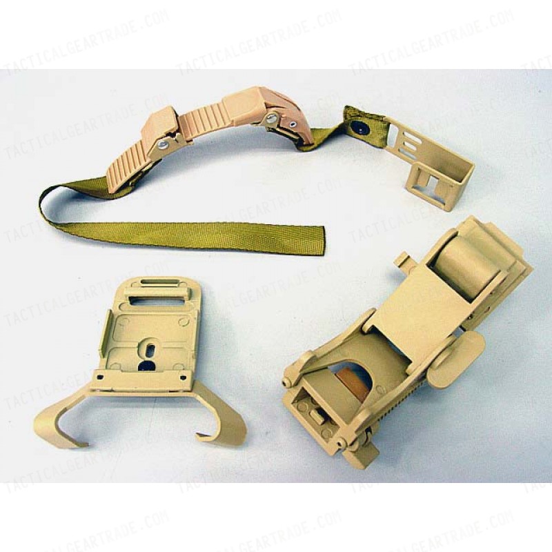 NVG PVS-7 14 Night Vision Goggle Mount Kit for PASGT Helmet Tan