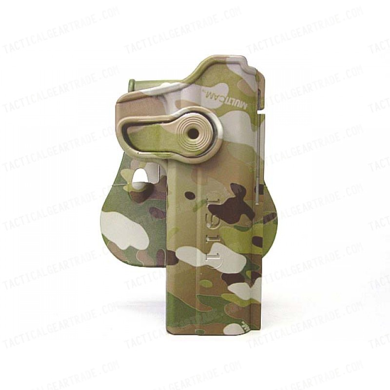 IMI Style Colt 1911 M1911 RH Pistol Paddle Holster Multi Camo