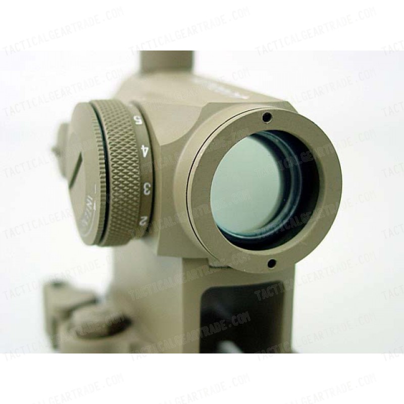 1x24 Micro T-1 Red/Green Dot Sight Scope w/QD High Mount Tan