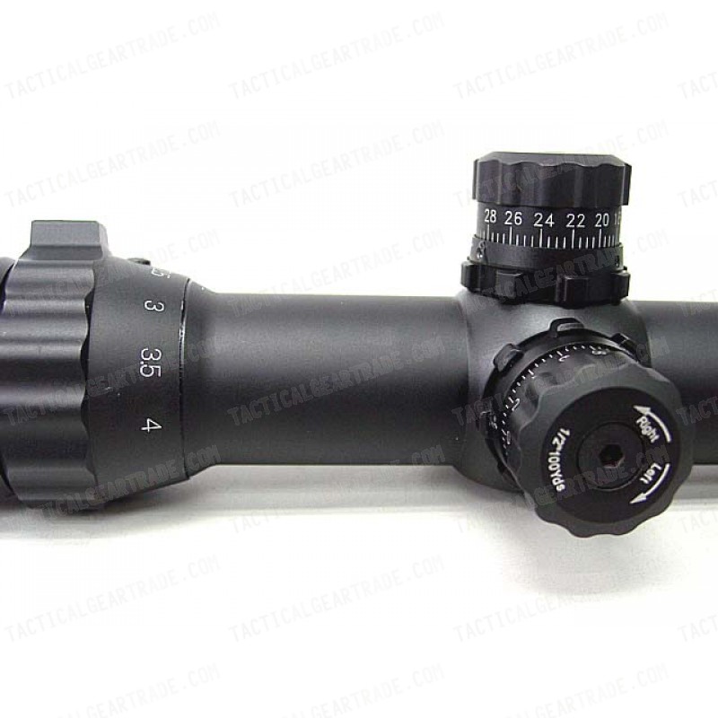 1-4x28 Red/Green Illuminated Long Eye Relief CQB Rifle Scope