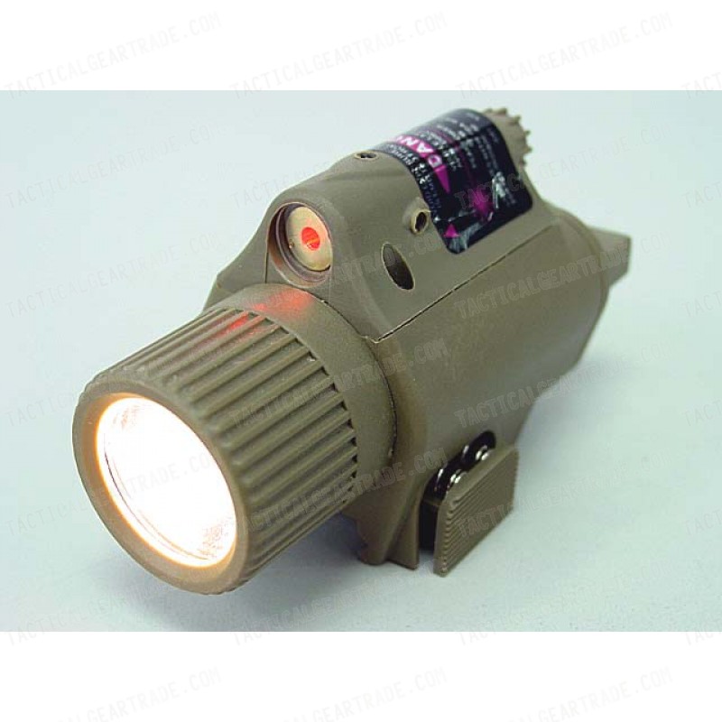 OP M6 65Lm Xenon Tactical Flashlight & Red Laser Sight Tan