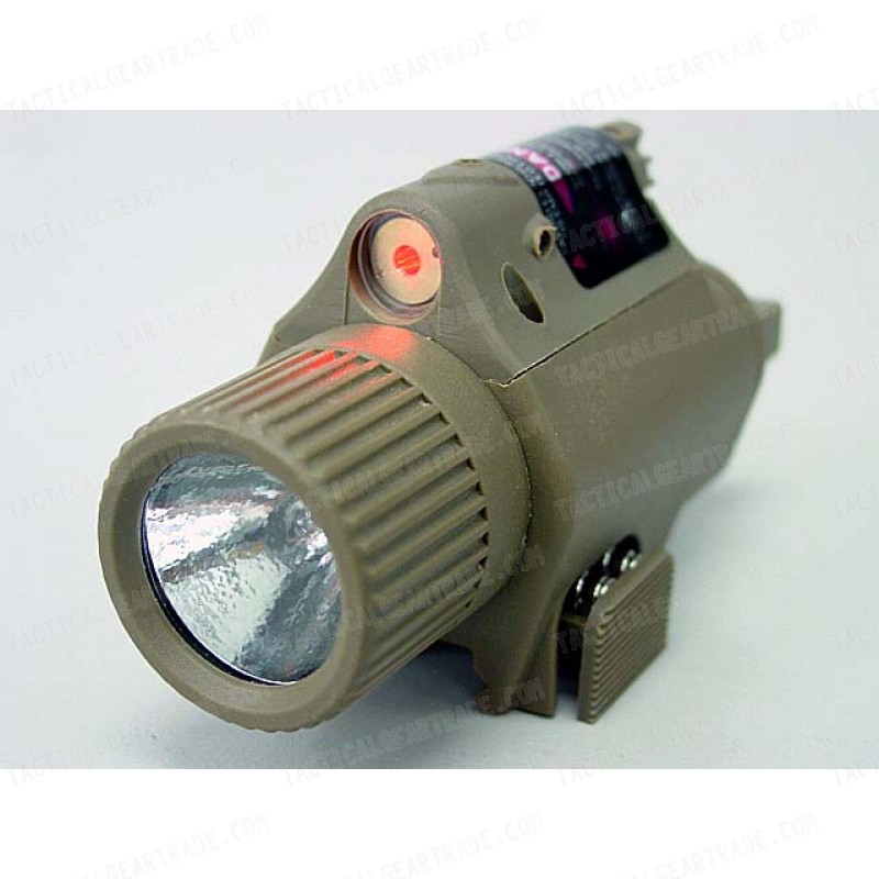 OP M6 65Lm Xenon Tactical Flashlight & Red Laser Sight Tan