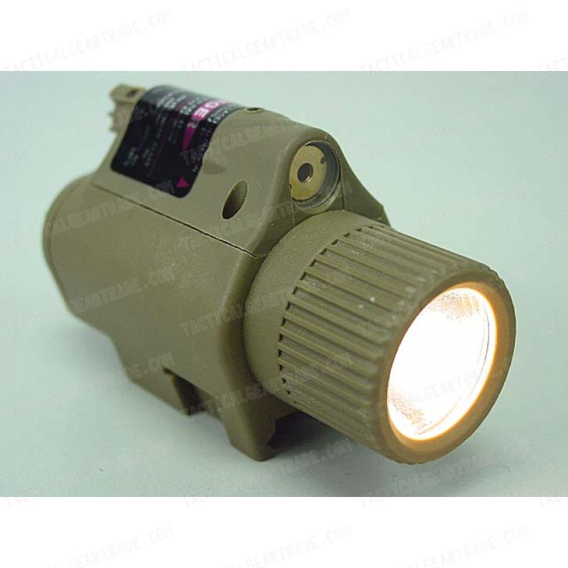 OP M6 65Lm Xenon Tactical Flashlight & Red Laser Sight Tan