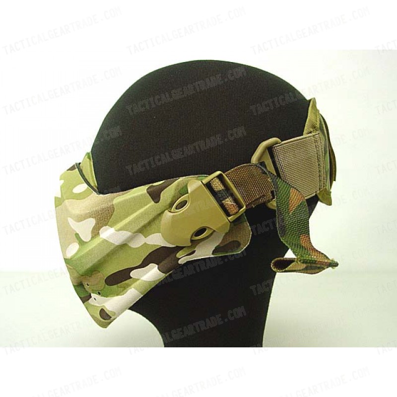 Light Weight Neoprene Hard Foam Half Face Mask Multi Camo