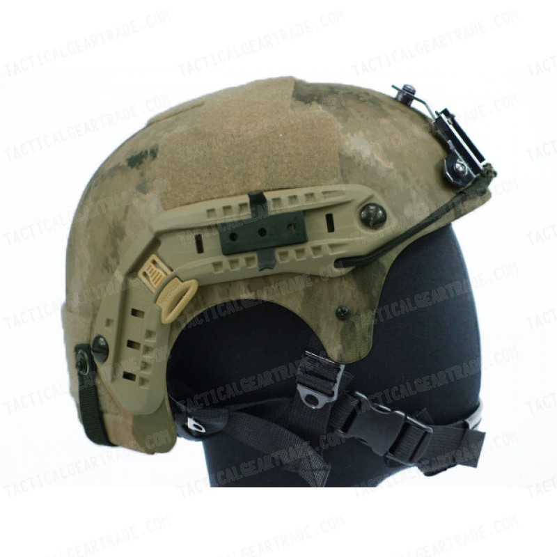 IBH Helmet with NVG Mount & Side Rail A-TACS Camo