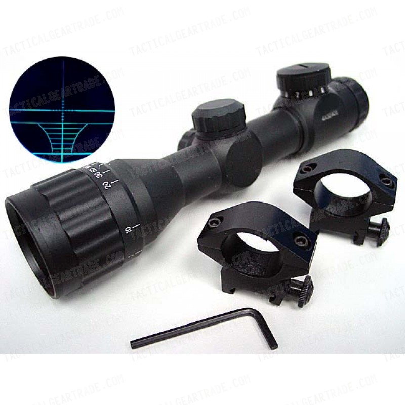 4x32 32mm Blue Illuminated Hunting Reticle Rifle Scope