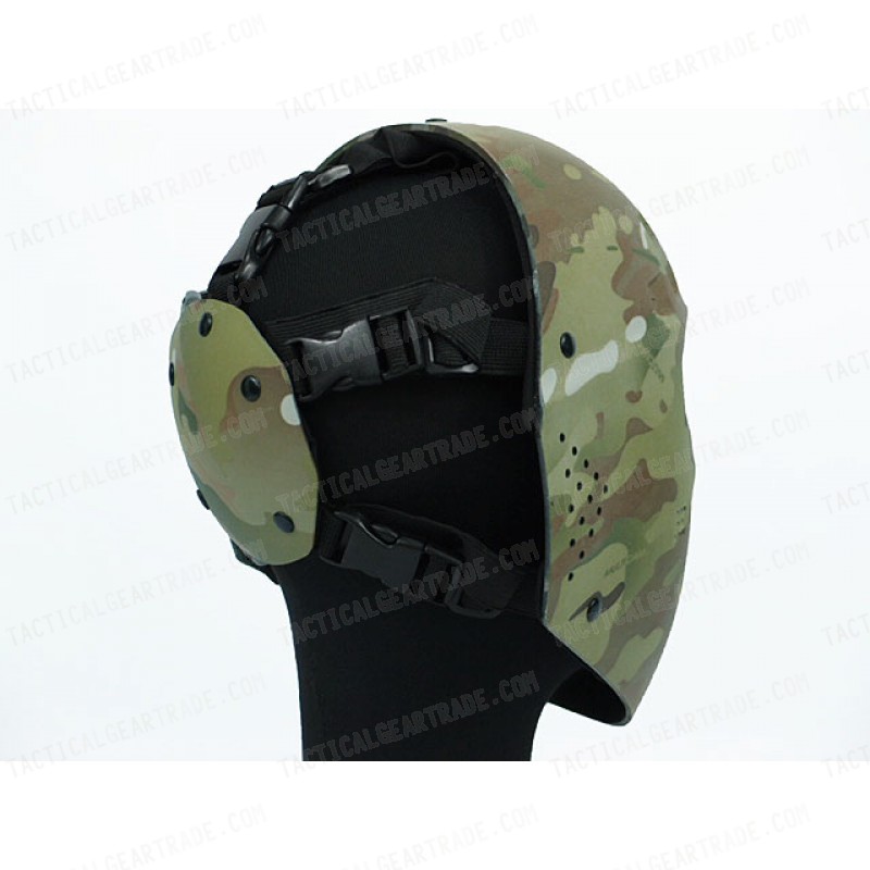 Full Face Hockey Type Airsoft Mesh Goggle Mask Multi Camo