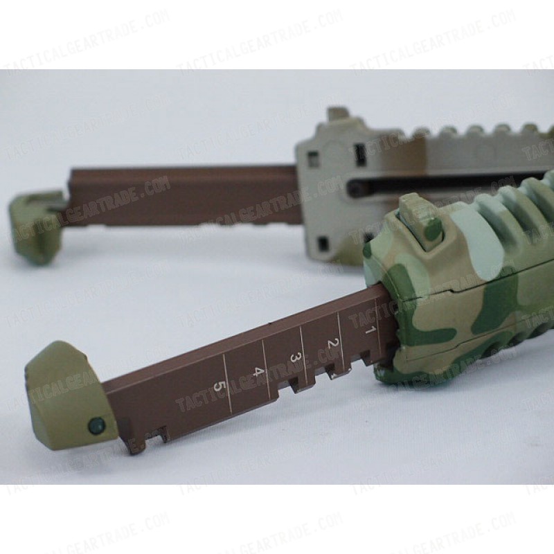 Tactical 20mm RIS Spring Total Bipod Foregrip Grip Multi Camo