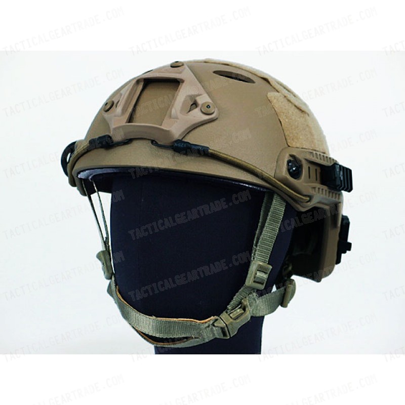 Airsoft FAST Carbon Style Helmet Brown