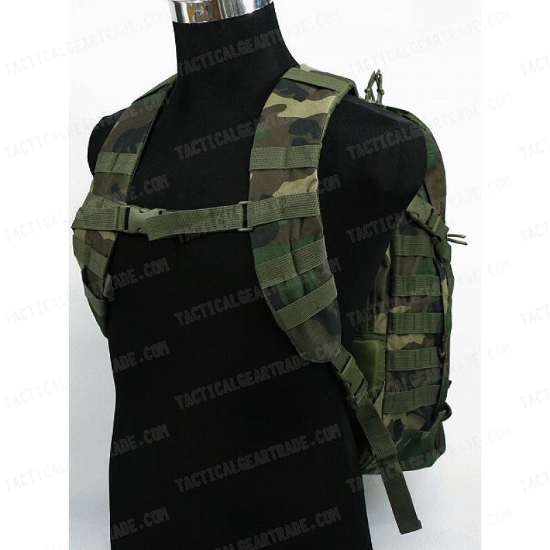 Patrol 3-Day Molle Assault Backpack Camo Woodland