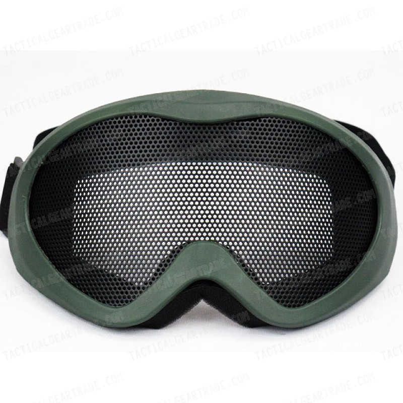 Airsoft X400 No Fog Metal Mesh Tactical Goggle OD