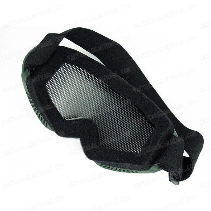 Airsoft X400 No Fog Metal Mesh Tactical Goggle OD