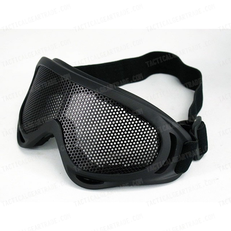 Airsoft NBL Full Face Mask No Fog Mesh Shooting Goggle Protective Black 393 