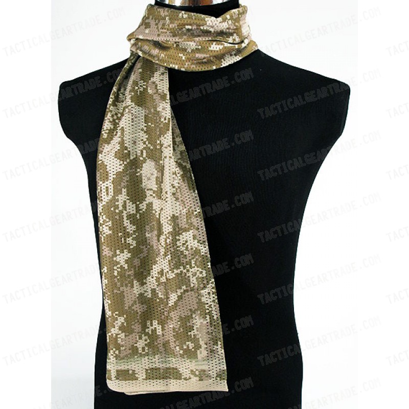 USMC Army Scrim Scarf Face Veil Mask Digital Desert Camo