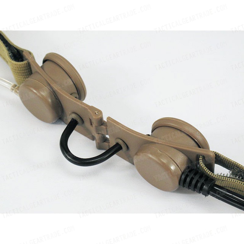 Z Tactical Tactical Throat Mic Headset Tan - Z033