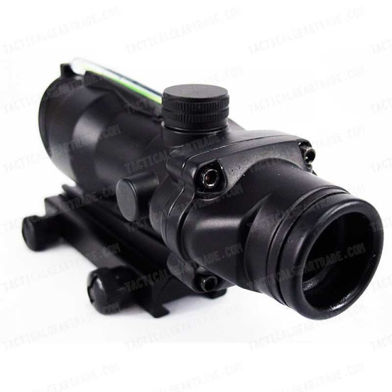 ACOG Type Optical Fiber Green Illuminated Dot Sight Scope