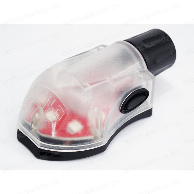 Element Helmet Manta Strobe Light Red LED/IR Black