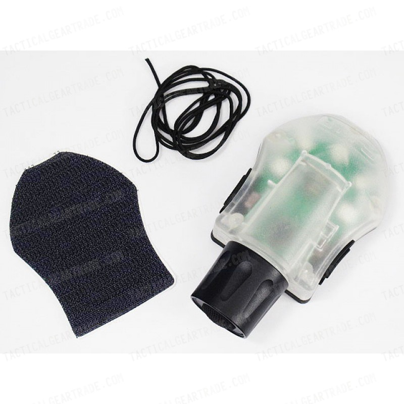 Element Helmet Manta Strobe Light Green LED/IR Black