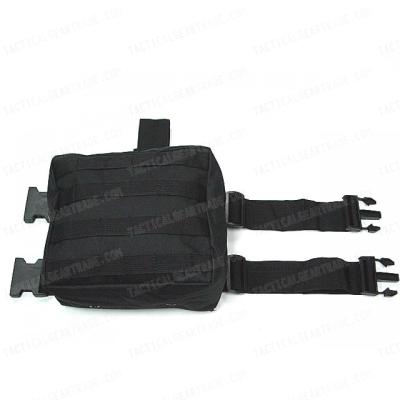 Molle Drop Leg Panel Utility Waist Pouch Bag Black