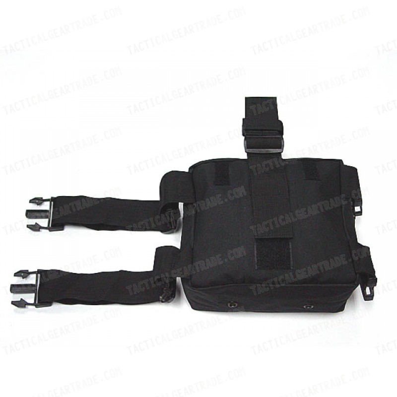 Molle Drop Leg Panel Utility Waist Pouch Bag Black