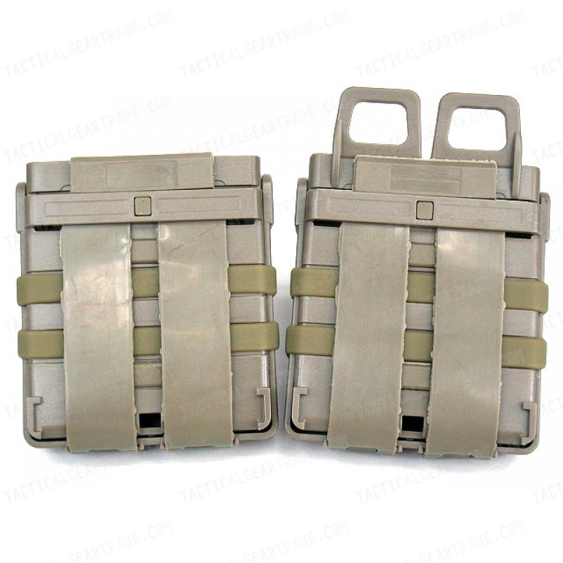 Molle FastMag Magazine Clip Set for 7.62 AK/M14 Tan