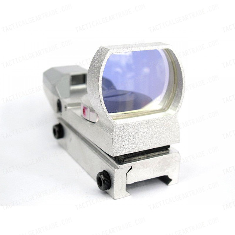 Multi 4 Reticle Red/Green Dot Sight Reflex Silver