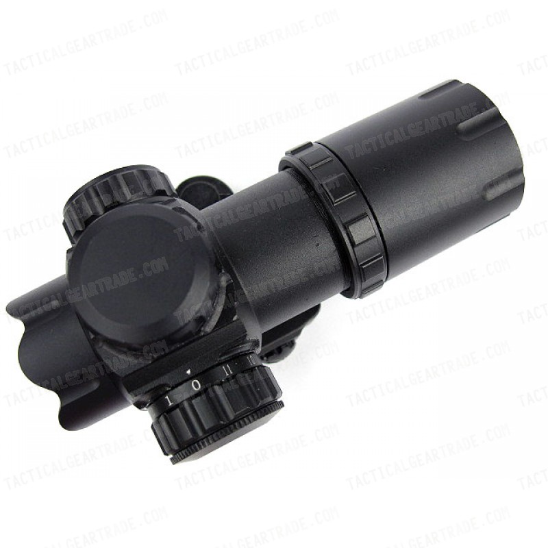 1x30 Airsoft Red Dot Cross Reticle Sight Scope QD Mount