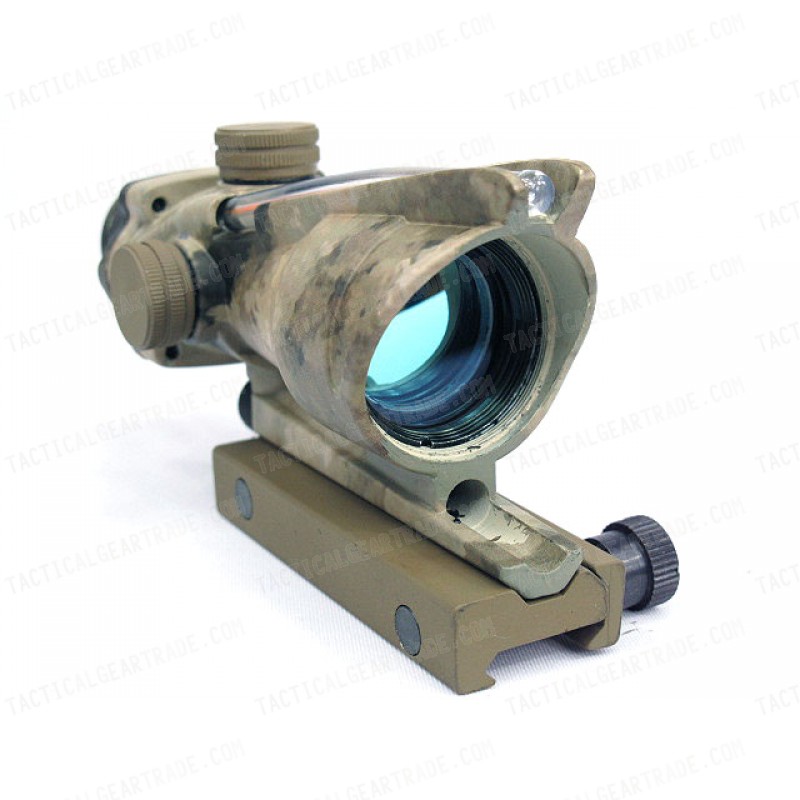 ACOG Type Optical Fiber Red Dot Sight (Dual Power) A-TACS Camo